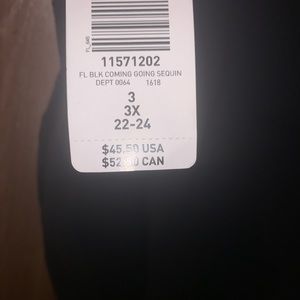 Black sequin front leggings